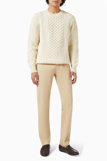 Cable Knit Sweater in Wool