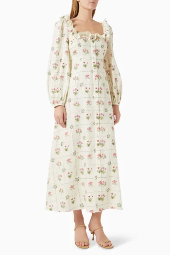 Montana Maxi Dress in Linen