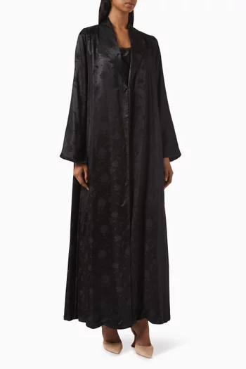 Zainah Cut Embossed Abaya
