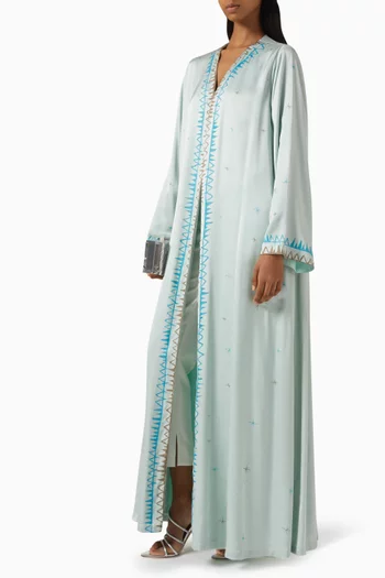 عباية بحواف ملونة