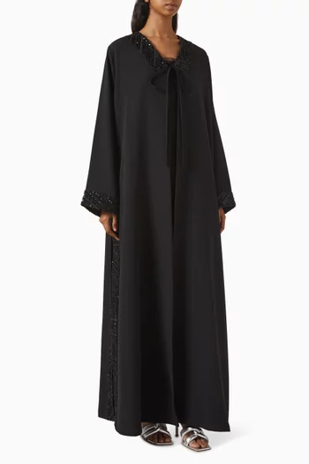 Embellished Lace Abaya