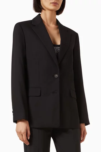 Oversized Blazer in Viscose-blend