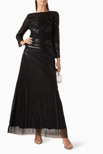 Sequin-embellished Dress in Tulle