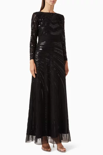Sequin-embellished Dress in Tulle