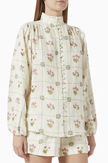Bella Blouse in Linen