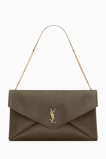 XXL Cassandre Envelope Pouch in Leather