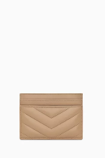 Cassandre Matelassé Card Case in Lambskin