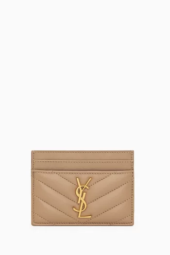 Cassandre Matelassé Card Case in Lambskin