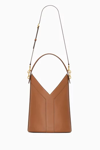 Y Top-handle Bucket Bag in Leather