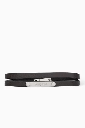 Double-wrap Bracelet in Leather