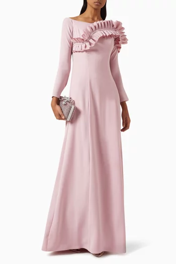 3D Ruffle Gown