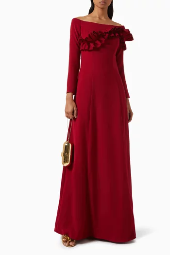 3D Ruffle Gown