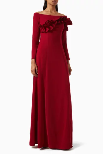 3D Ruffle Gown