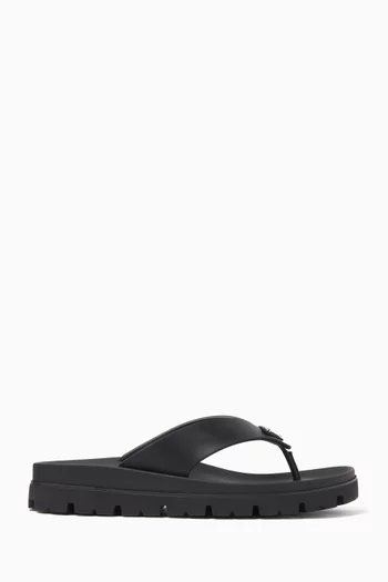 Slide Sandals in Rubber