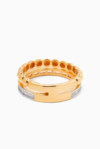 Princess Ring in 24kt Gold-plated Silver