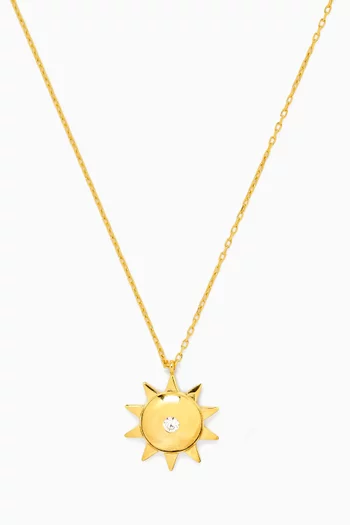 'It's Hot' Necklace in 24kt Gold-plated Silver