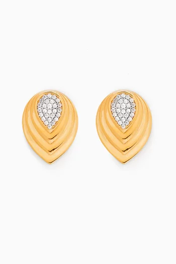 'It's Real' Stud Earrings in 24kt Gold-plated Silver