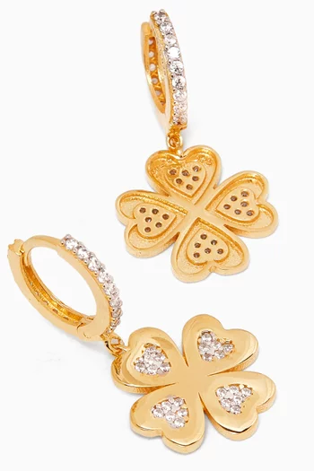 'Little Wishes' Drop Earrings in 24kt Gold-plated Silver
