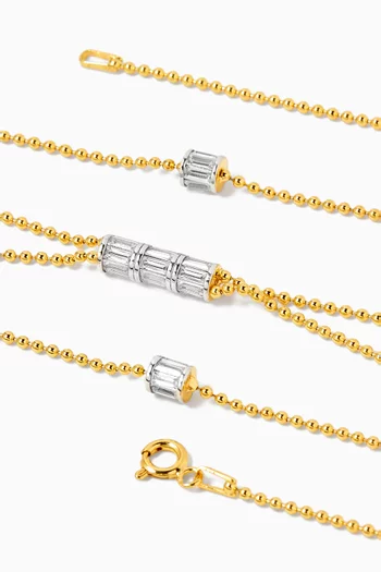 Lariat Necklace in 24kt Gold-plated Silver