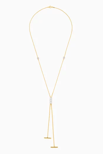 Lariat Necklace in 24kt Gold-plated Silver