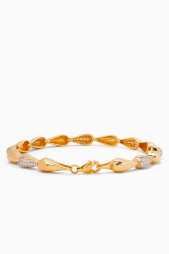 'Be You' Bracelet in 24kt Gold-plated Silver