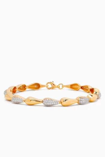 'Be You' Bracelet in 24kt Gold-plated Silver