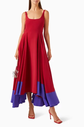 Awn Maxi Dress in Crepe