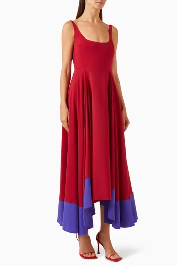 Awn Maxi Dress in Crepe