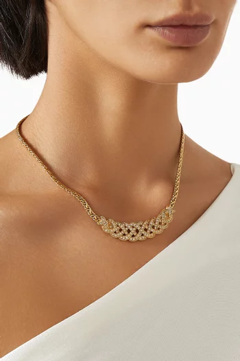 1980s Vintage Lattice Necklace