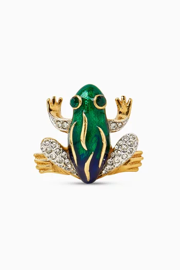 1980s Vintage Frog Brooch