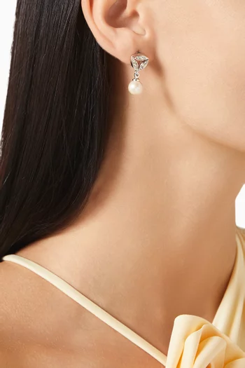 Rediscovered 1980s Vintage Pearl Drop Earrings