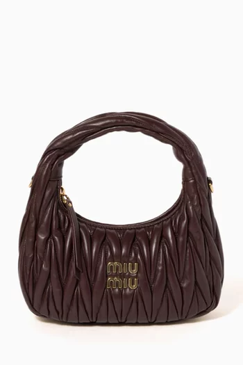 Wander Matelassé Hobo Bag in Nappa leather