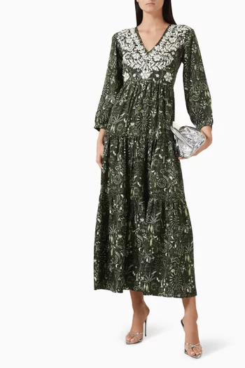 Frangipani Dress in Silk