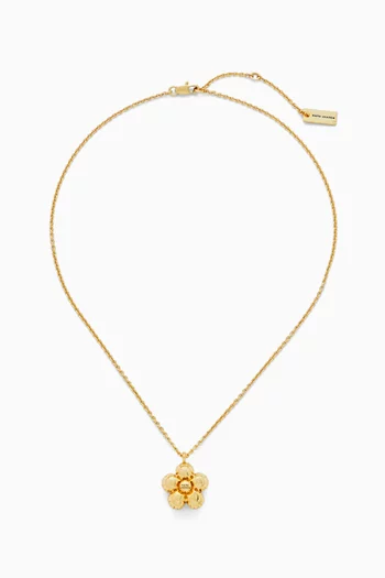The Daisy Balloon Necklace in Brass