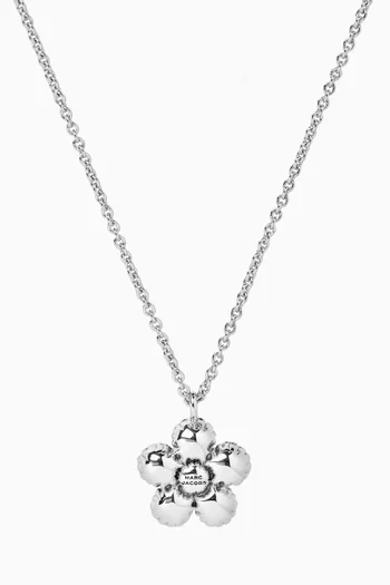 The Daisy Balloon Necklace in Brass