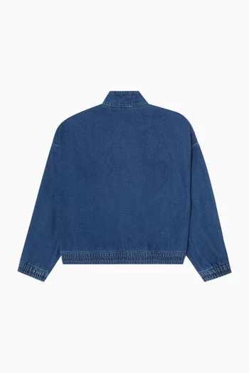 Half Zip Jacket in Denim