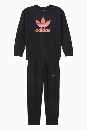 Logo Tracksuit Set in Cotton-terry