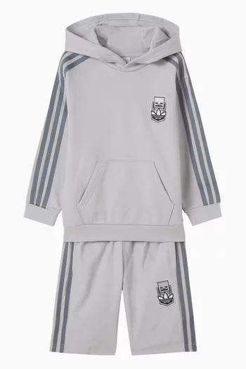 x Minecraft Hoodie & Shorts Set