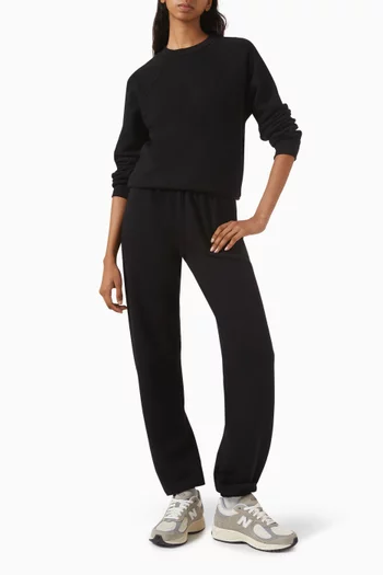 Shrunken Raglan Sweatshirt in French Terry