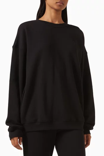 Oversized Crewneck Sweatshirt in French Terry