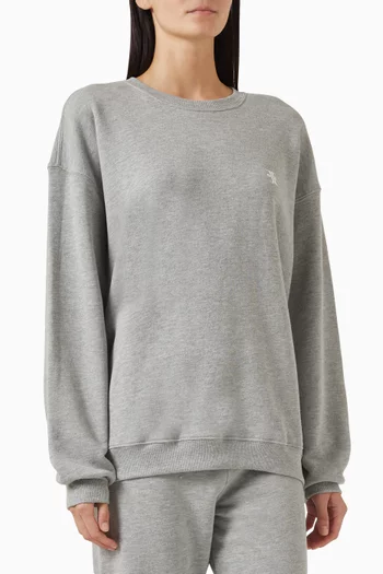 Oversized Crewneck Sweatshirt in French Terry