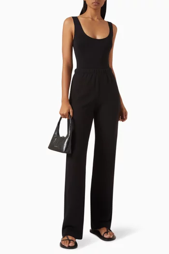 Tank Bodysuit in Double Layer Modal Blend