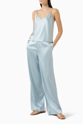 بنطال برودي حرير