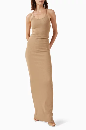 Tank Maxi Dress in Cotton Blend