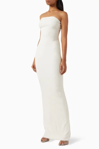 Tube Maxi Dress in Cotton Blend