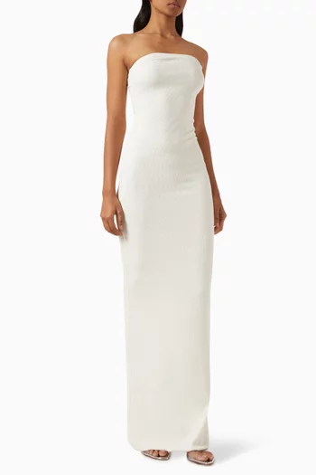 Tube Maxi Dress in Cotton Blend