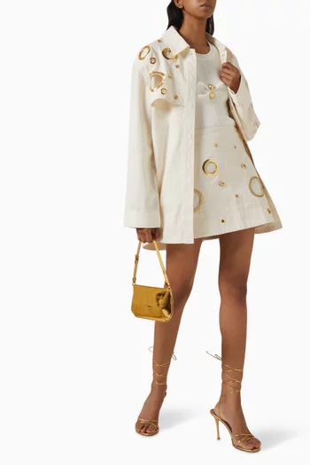 Stella Eyelet Shirt in Denim