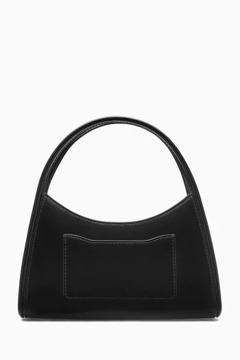 The Glam Claw Clip Crossbody Bag in Leather
