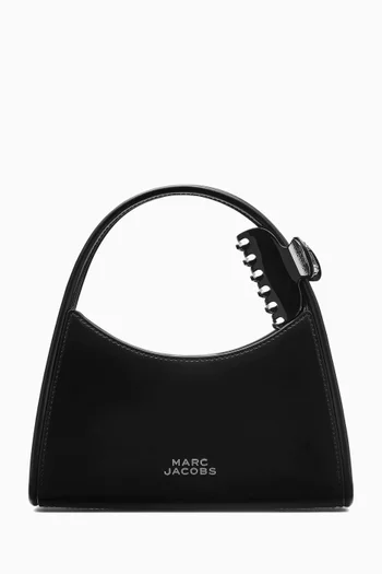 The Glam Claw Clip Crossbody Bag in Leather