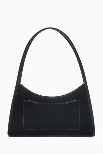 The Glam Claw Clip Shoulder Bag in Leather